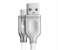 HeatZ ZCS06 1 Meter Metallic Smart Fast Micro USB Cable - Grey 1 in UAE