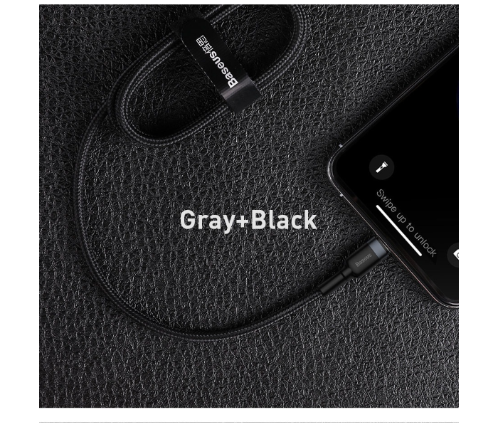 Baseus 2M USB C to Lightning 20W PD Fast Charge plus Data Cable for iPhone 12 11 Pro Max 8 X XR USB - Black 2 in UAE