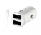 HeatZ ZCCI10 Dual Port Smart Fast Car Charger with Lightning Cable - White 1 in OMAN
