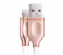 HeatZ ZCI26 2 Meter Metallic Smart Fast Lightning Cable - Rose Gold 1 in OMAN