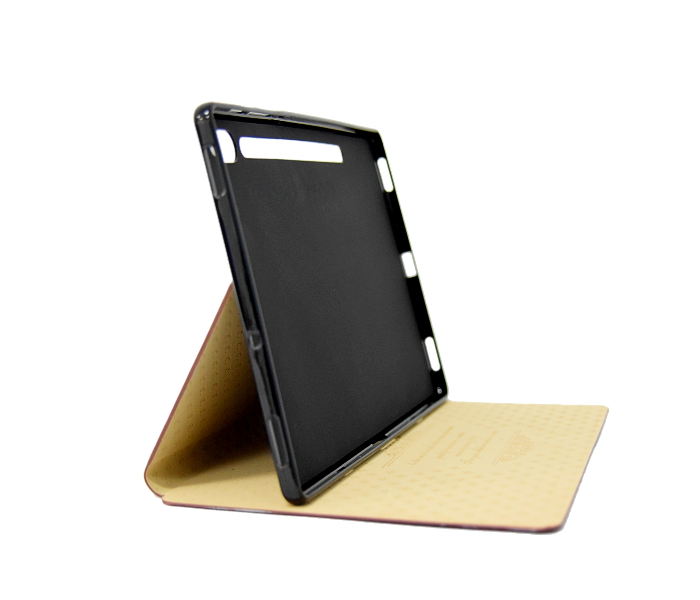 Leather Flip Case Cover For Samsung Tab S6 T860 T865 - Brown 3 in UAE