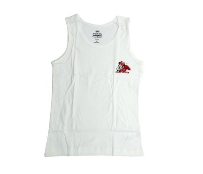 Disney MNMIT2 Minnie Mouse Camisole Vest for 12 Year Kids - White 2 in UAE