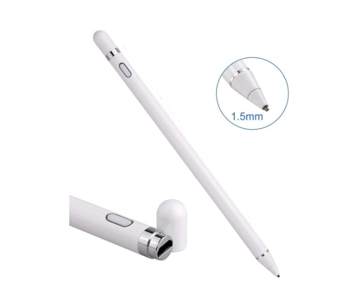 Multipurpose Touch Screen Stylus Pen Smart Pencil Digital Compatible iPad and Most Tablet - White 3 in UAE