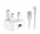 HeatZ ZAI12 Single Port Home Charger with Lightning Cable - White 4 in UAE