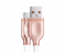 HeatZ ZCS06 1 Meter Metallic Smart Fast Micro USB Cable - Rose Gold 1 in UAE