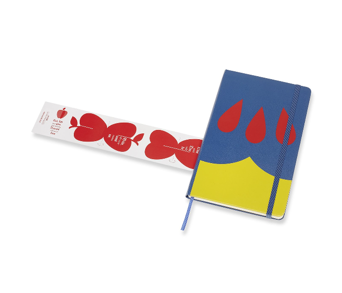 Moleskine 240 Pages Large Limited Edition Snow White Hard Cover Notebook - Blue 4 in UAE