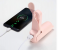 USB Rechargeable Handheld Mini Fan with Power Bank Feature used as Pocket Desk Fan - Pink 7 in OMAN