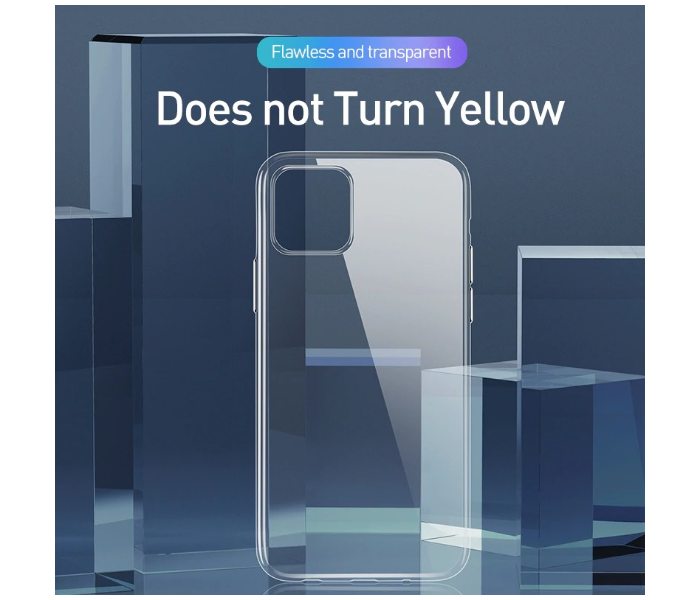 Baseus Clear Phone Case For iPhone 12 Pro Case Coque Ultra Thin Soft TPU Silicone Back Covers - Clear 3 in UAE