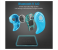 Promate Mini Wireless Mono Earphone Bluetooth Earbud with Built-In Mic for Hands-Free Calling for Smartphones Tablets Laptops - Blue 2 in OMAN