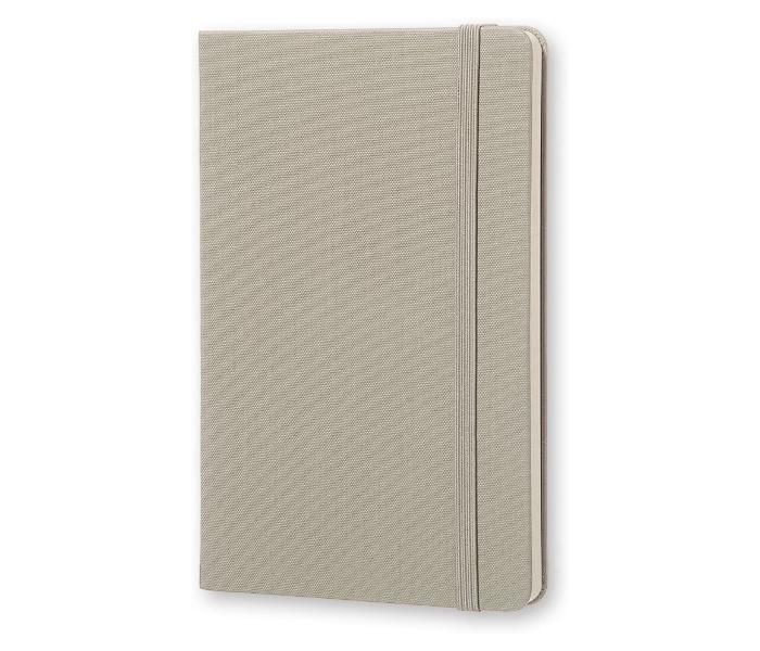 Moleskine 144 Pages Medium Two Go Textile Hard Cover Notebook - Ash Grey 2 in UAE