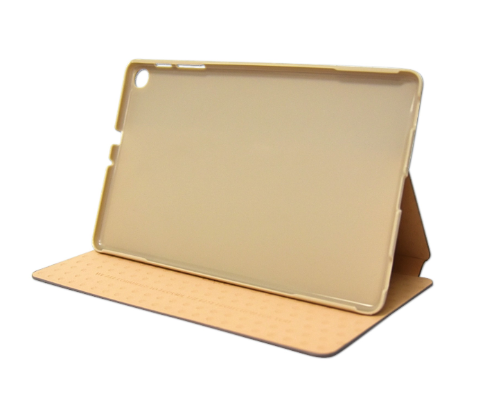Kaku Leather Flip Case Cover For Samsung Galaxy Tab A 10.1inch T515 T510 - Beige 3 in UAE