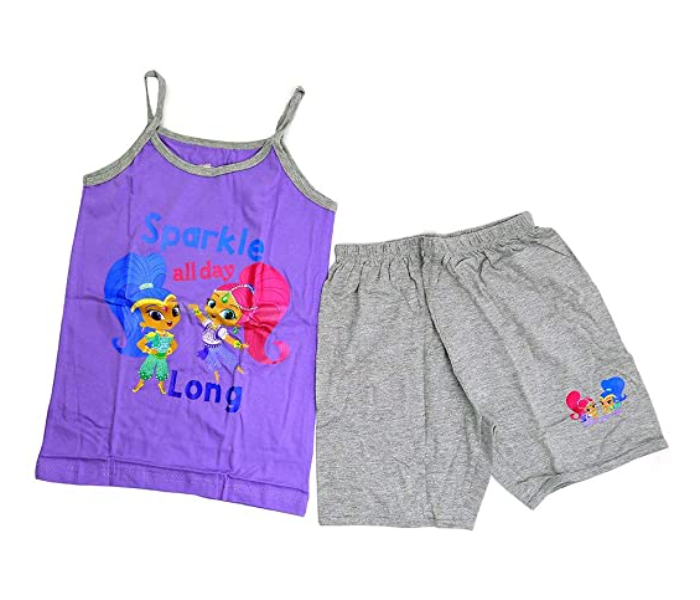 Nickelodeon SASCS1A 12 Years Vest and Short Set - Purple 2 in UAE