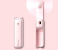 USB Rechargeable Handheld Mini Fan with Power Bank Feature used as Pocket Desk Fan - Pink 1 in OMAN