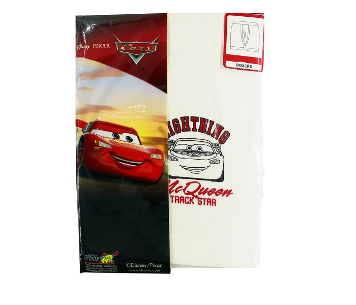 Disney CRWIB1 10 Years Cars Boxer - White 1 in UAE