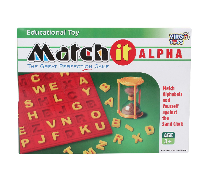 Virgo Toys Match It Alpha Numero Educational Toy 1 in UAE