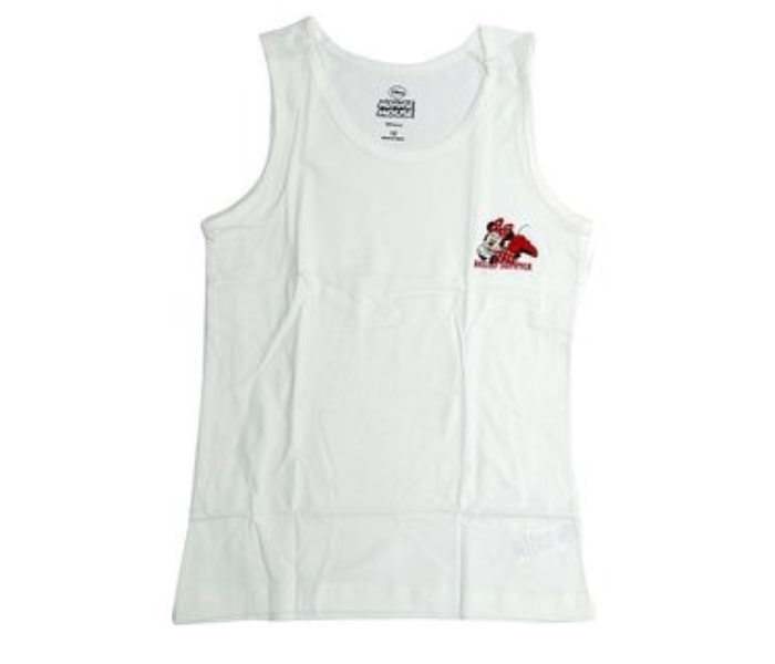 Disney MNMIT2 Minnie Mouse Camisole Vest for 10 Year Kids - White 2 in UAE