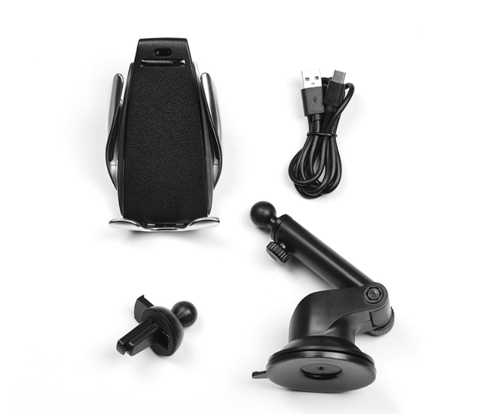 Redmo S5 2-in-1 Smart Sensor Car Wireless Charger with Dashboard Mount - Black 1 in UAE