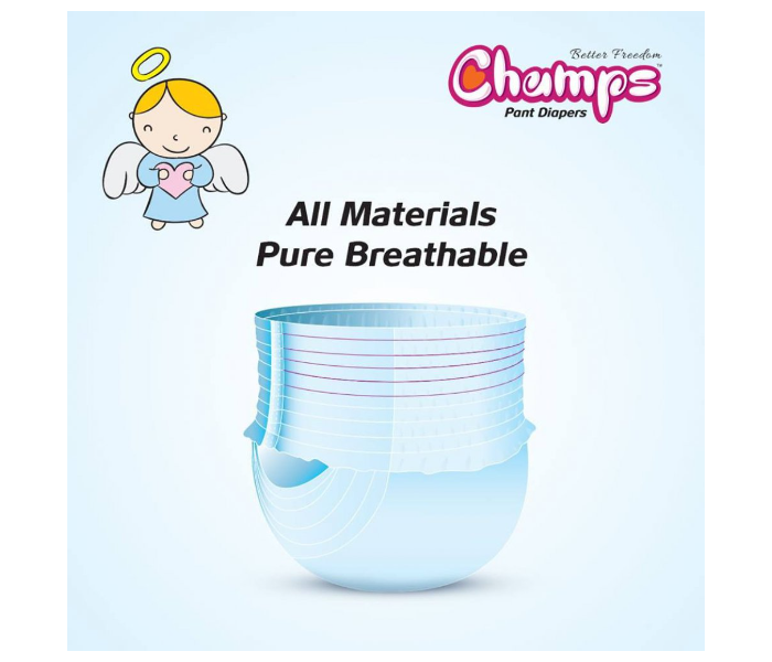 Champs Extra Large 46 Pants Baby Diaper 2 in UAE