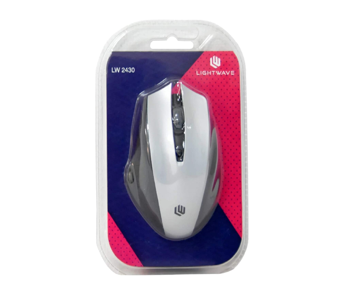 Lightwave LW-2430 Wireless Mouse with Nano receiver - White 2 in UAE
