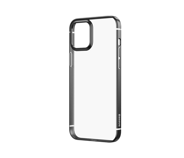 Baseus Premium Plating Phone Case For iPhone 12 Mini Transparent Back Case Soft TPU Case Cover Coque Shell - Silver 1 in UAE