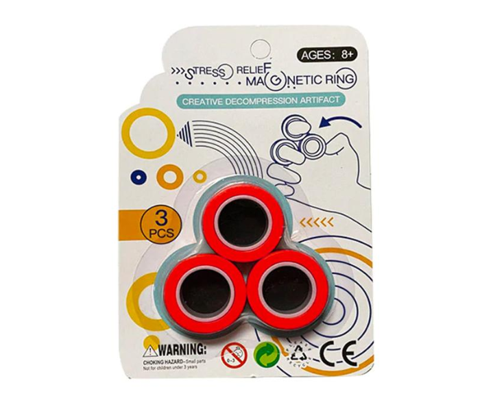 Stress Relief Magnetic Rings Fidget Spinner Toy 1 in UAE