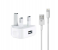 HeatZ ZA512 Single Port Fast Home Charger with Lightning Cable - White 1 in UAE