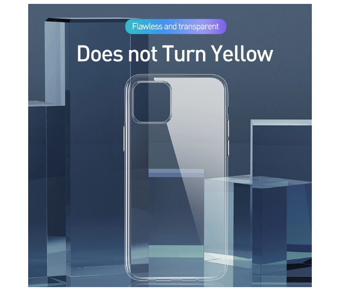 Baseus Clear Phone Case For iPhone 12 Mini Case Coque Ultra Thin Soft TPU Silicone Back Covers - Clear 3 in UAE