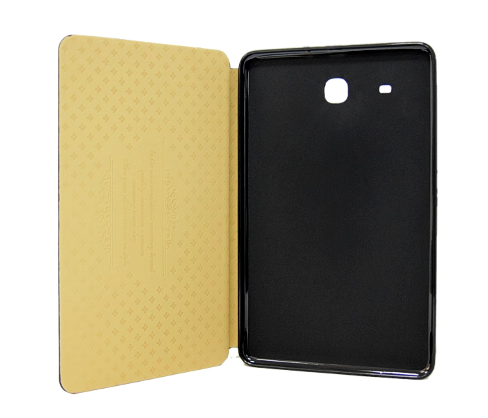 Leather Flip Case Cover For Samsung Galaxy Tab E T560 T565 - Black 3 in UAE
