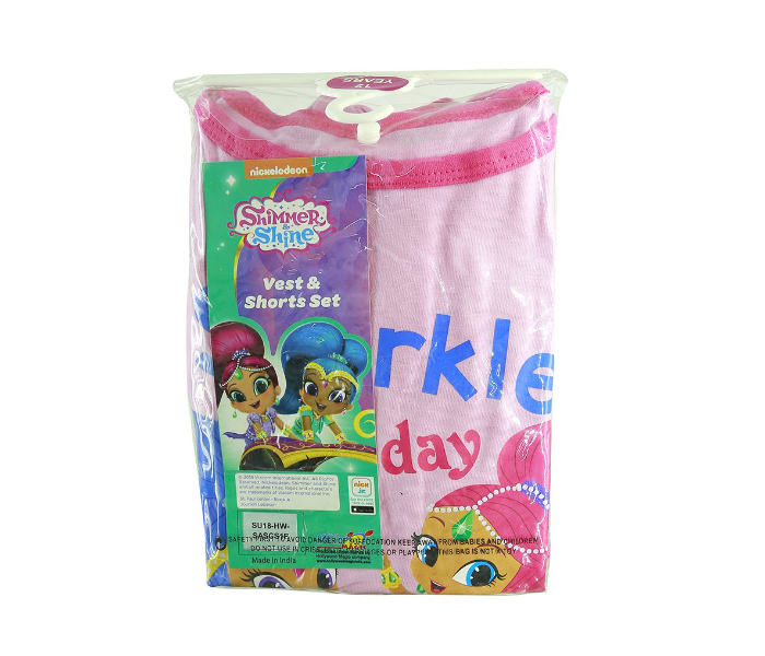 Nickelodeon SASCS1B 8 Years Vest and Shorts Set - Pink 1 in UAE