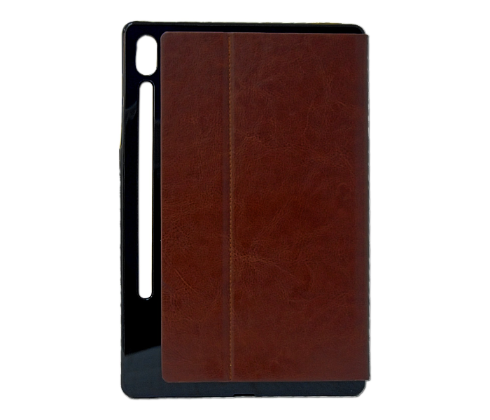 Leather Flip Case Cover For Samsung Tab S6 T860 T865 - Brown 2 in UAE