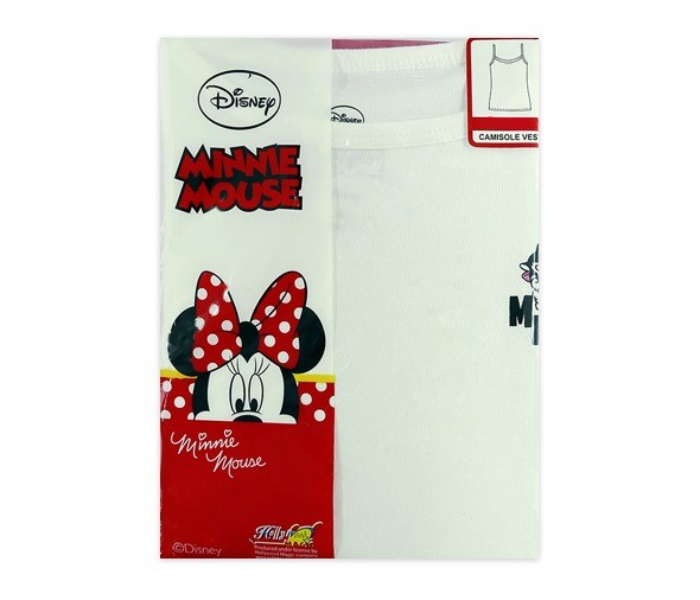 Disney MNMIT2 Minnie Mouse Camisole Vest for 8 Year Kids - White 1 in UAE