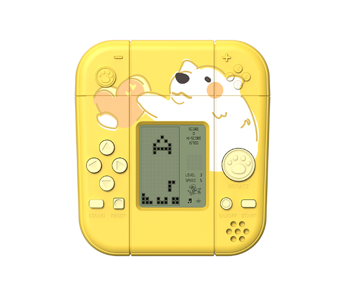 Shanshi Mini Handheld Airpods Game Box Pods Case - Bear Yellow 1 in UAE