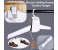 Portable Electric Folding Clothes Hanger Dryer Drying Rack Travel Laundry Rack- White 2 in KSA