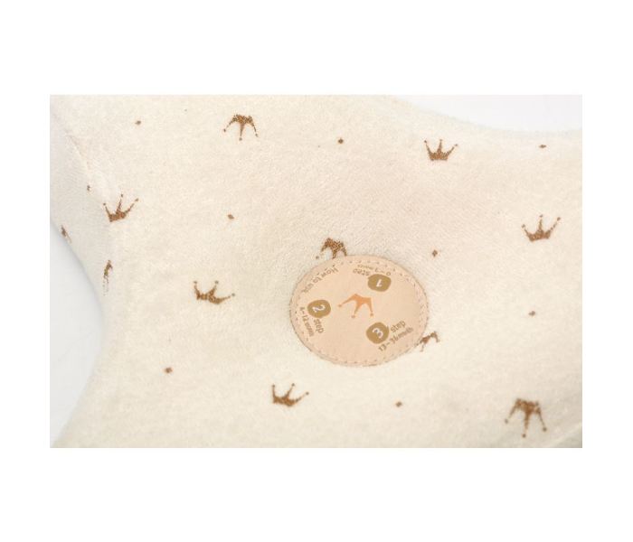 Al Premio Natural Organic Crown Pattern Printed 3D Cotton Baby Pillow 2 in UAE