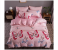 Pink Butterfly 6 Pieces High Quality Cotton Double Size Bed Sheet with Quilt Cover and Pillow Case - Baby Pink 2 in OMAN