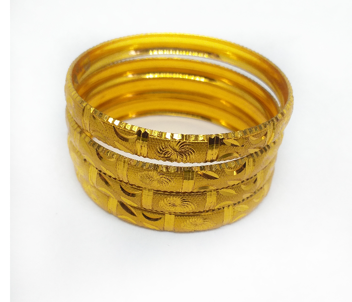 Gold Plated Bangles For Women - Golden 2 in OMAN