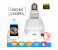 UK Plus 1080P 2MP WiFi Fisheye LED Light Bulb Security Camera - White 1 in OMAN