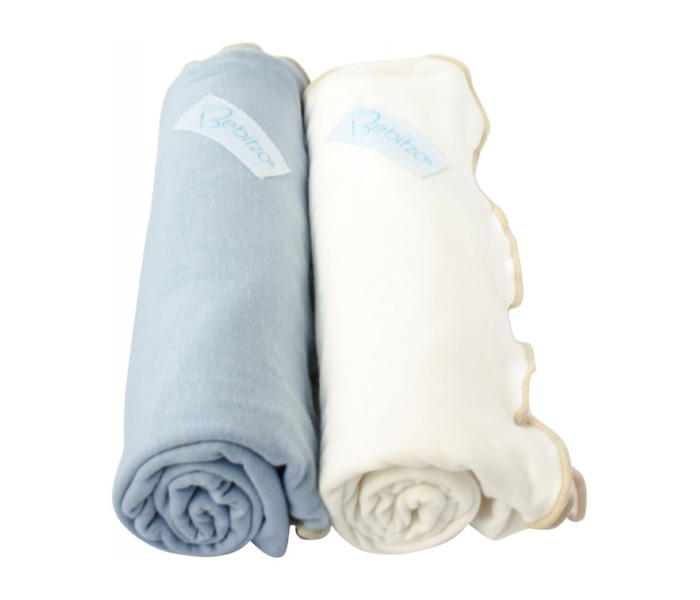 Bebitza Pack of 2 Antibacterial Baby Wraps - Blue 1 in UAE