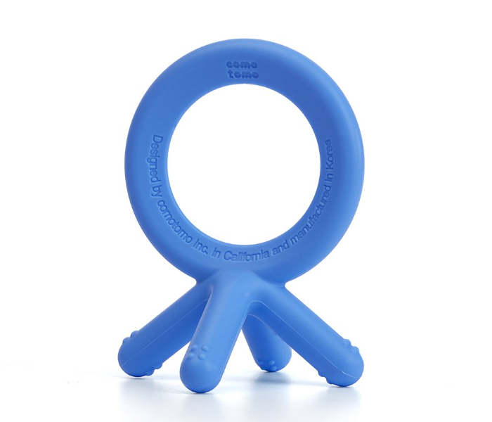 Comotomo Silicone Baby Teether - Blue 1 in UAE