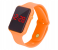 Jam Tangan LED Strap Rubber Jam Digital Unisex-Orange 1 in UAE