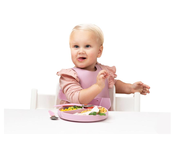 Everyday Baby Silicone Bib - Purple Rose 3 in UAE