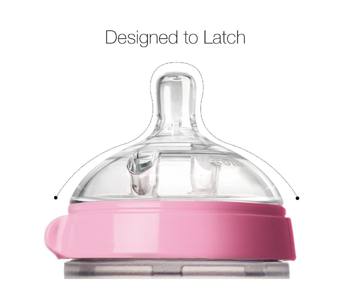 Comotomo 236 ml Natural Feel Baby Bottle - Pink 4 in UAE