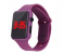 Jam Tangan LED Strap Rubber Jam Digital Unisex-Purple 1 in UAE