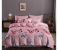 Pink Butterfly 6 Pieces High Quality Cotton Double Size Bed Sheet with Quilt Cover and Pillow Case - Baby Pink 1 in OMAN