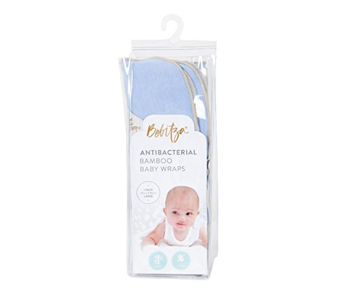 Bebitza Antibacterial Baby Wrap - Blue 1 in UAE