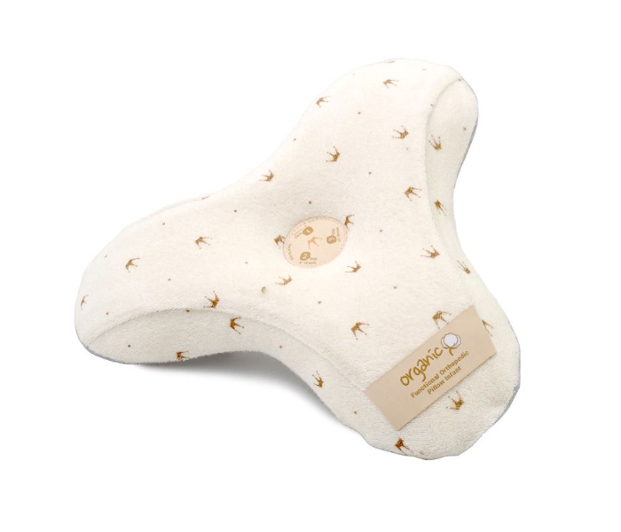 Al Premio Natural Organic Crown Pattern Printed 3D Cotton Baby Pillow 1 in UAE