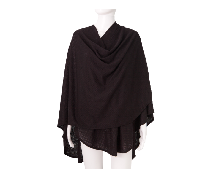 Bebitza Textured Knit Fabric - Black 1 in UAE