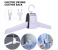 Portable Electric Folding Clothes Hanger Dryer Drying Rack Travel Laundry Rack- White 1 in KSA