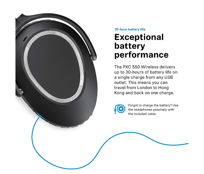 Sennheiser PXC-550 Bluetooth Headphone - Black 4 in OMAN