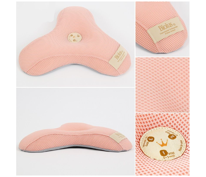 Al Premio 3D Airmesh Baby Pillow - Light Coral 2 in UAE
